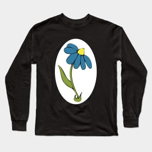 Daisy Whimsical Cartoon Illustration Happy Colours Long Sleeve T-Shirt